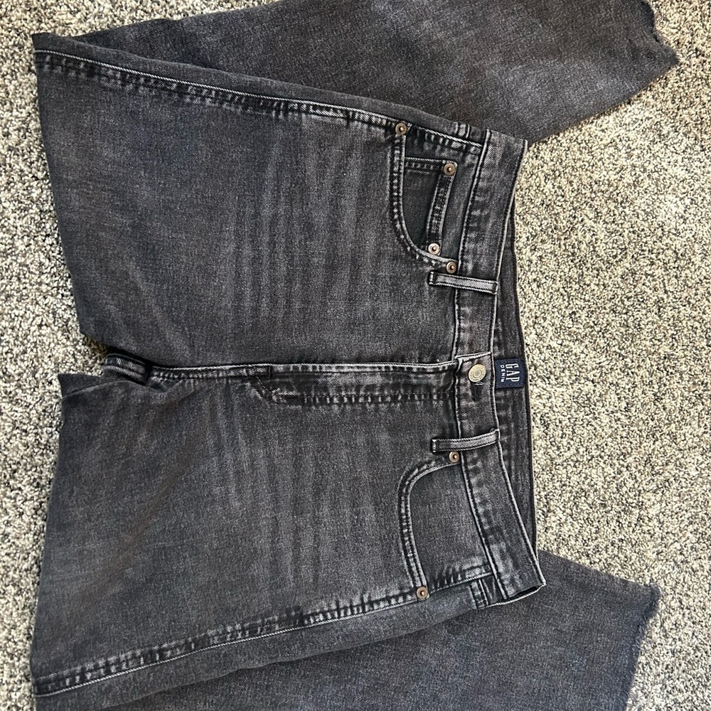 GAP Cigarette Women's Straight Leg Jeans - Dark Gray size 10/30R
